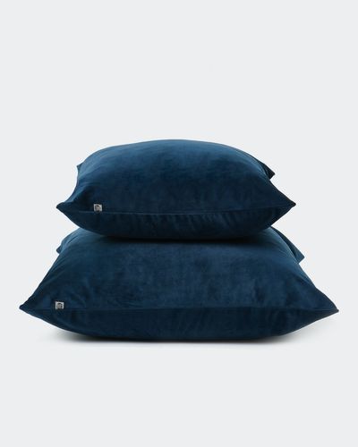 Paul Costelloe Living Indigo Velour Cushion